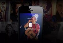 Ünlüler için Facebook “Mentions”