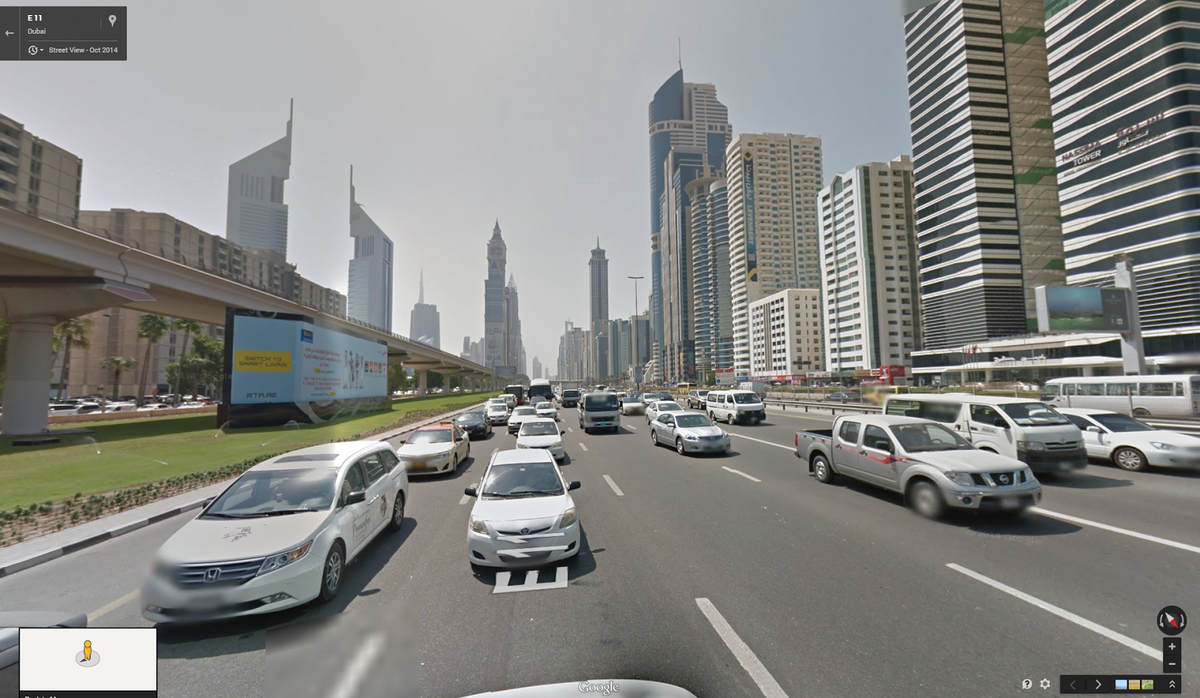 dubai google sokak görünümü