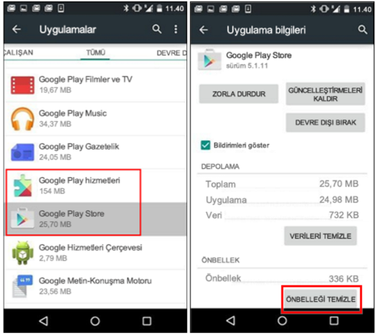 google-play-store-onbellek-silme