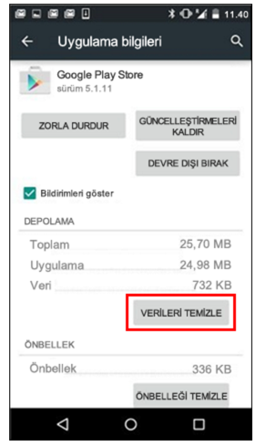 google-play-temizleme