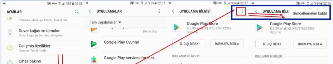 Galaxy J7 Prime Uygulama Önbellek Temizleme
