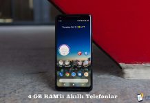 4 GB RAM’li Akıllı Telefonlar